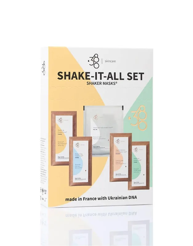 Набір доглядових масок для обличчя та тіла Shake-It-All Set 380 SKINCARE One size