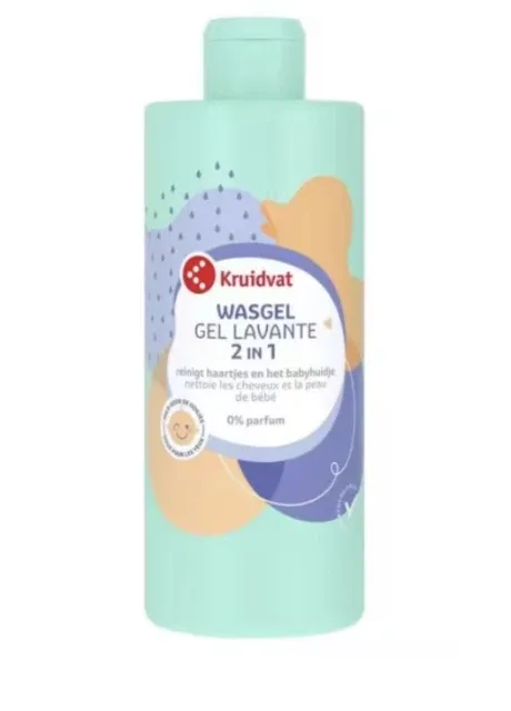 2 в 1 Шампунь-Гель для душу дитячий 300 мл Kruidvat Lavante (384526599)