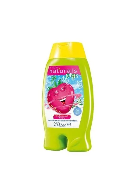 Гель для душу та піна для ванни 2-в-1 «Смачненька полуниця» 250 мл. Avon (334718297)