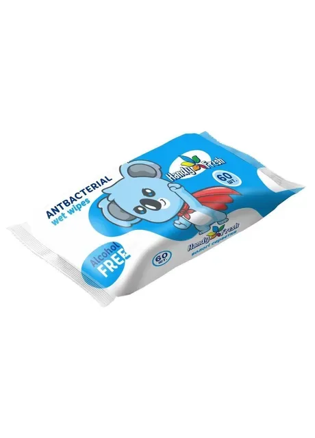 Вологі серветки Антибактеріальні 60шт (4820237500038) shop (4820237500038) Handy Fresh (337404362)