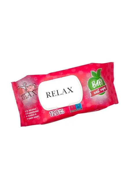 Вологі серветки Baby Яблуко клапан 120 шт. Акція No Brand (334731845)