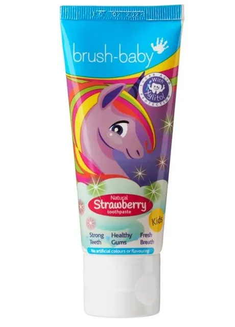 Strawberry зубна паста, 3+ років Единоріг 50 мл. Brush-Baby (298050260)