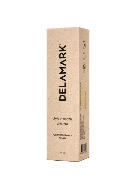 Зубна паста гігієнічна Дитяча 80 мл (4820152332165) DeLaMark (255772611)