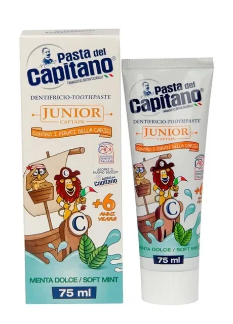 Дитяча зубна паста Солодка М'ята 6+ 75 мл Pasta del Capitano (386179678)