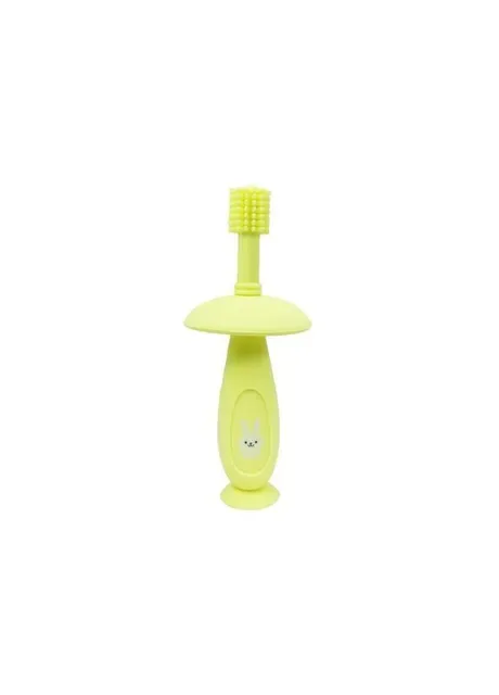 Силіконова зубна щітка Mumlove MGZ-0716(Yellow) з обмежувачем Mega Zayka (343744791)