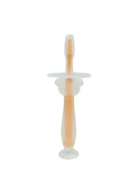 Силіконова зубна щітка Mumlove MGZ-0707(Peach) з обмежувачем Megazayka (346752755)