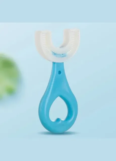 Детская Зубная щетка-капа MGZ-0704(Blue) с ограничителем No Brand (313286546)