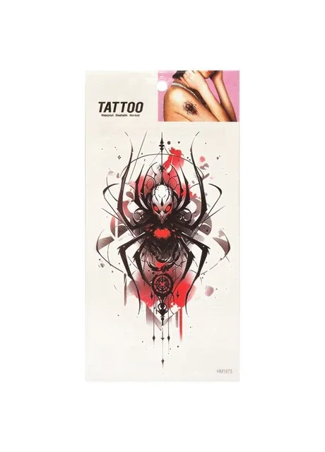 Тимчасове татуювання "Червоний павук Tattoo" 1020-HM1673 Bambi (345072077)