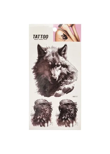 Тимчасове татуювання "Вовк та орел Tattoo" 1020-HM1717 Bambi (344447717)
