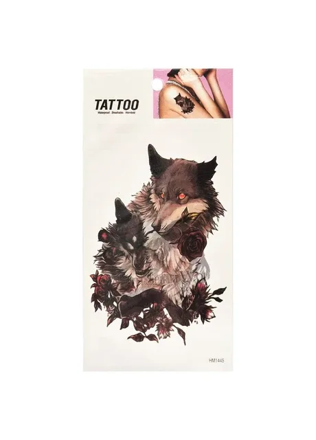 Тимчасове татуювання "Вовки в трояндах Tattoo" 1020-HM1445 Bambi (345072046)