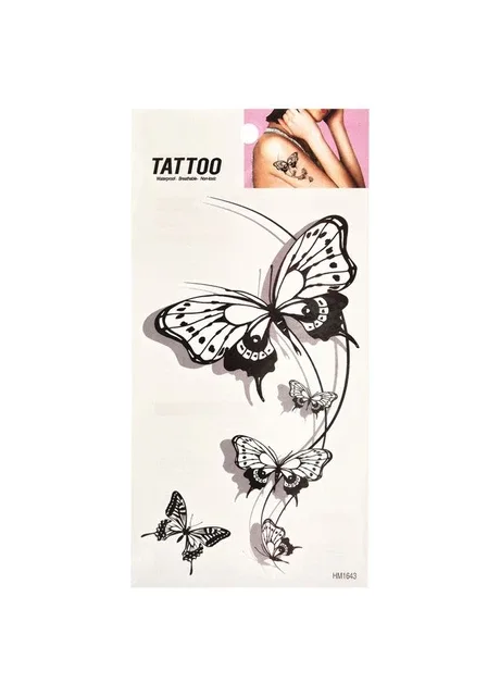 Тимчасове татуювання "П'ять метеликів Tattoo" 1020-HM1643 Bambi (344447853)