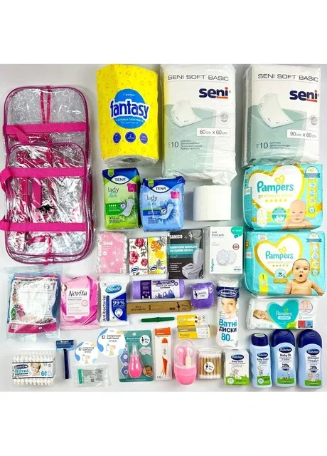 Сумка в пологовий будинок Максі 2в1 (38 одиниць) - Для дівчинки Mommy Bag (277372130)