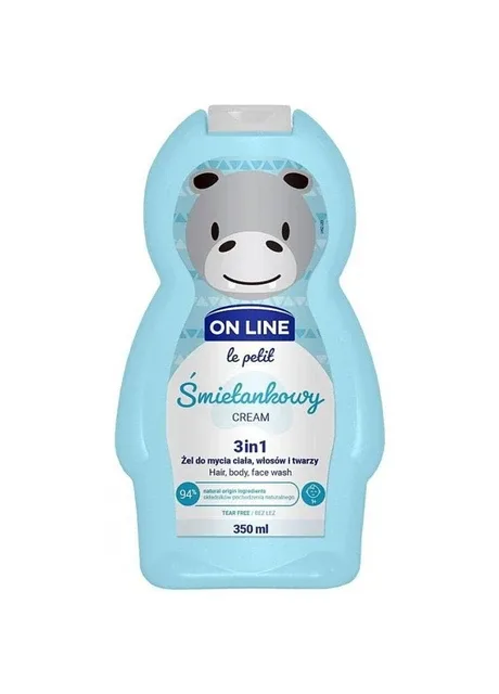 Шампунь-гель дитячий Le petit 3in1 Cream 350 мл On Line (280899205)