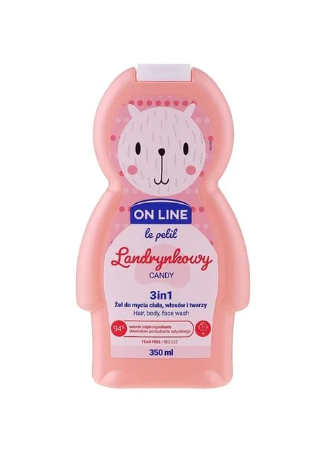 Шампунь-гель дитячий Le petit 3in1 Candy 350 мл On Line (280899198)
