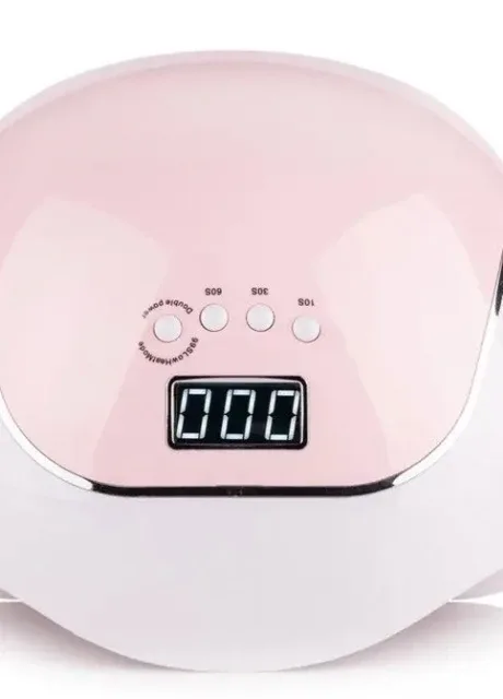 Лампа для манікюру LED+UV BQ-V5 MACAROON PINK, 120 Вт Sun (256733646)