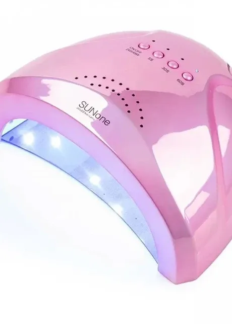 Лампа для манікюру LED+UV One Mirror Pink (дзеркально-рожева), 48 Вт Sun (256733652)