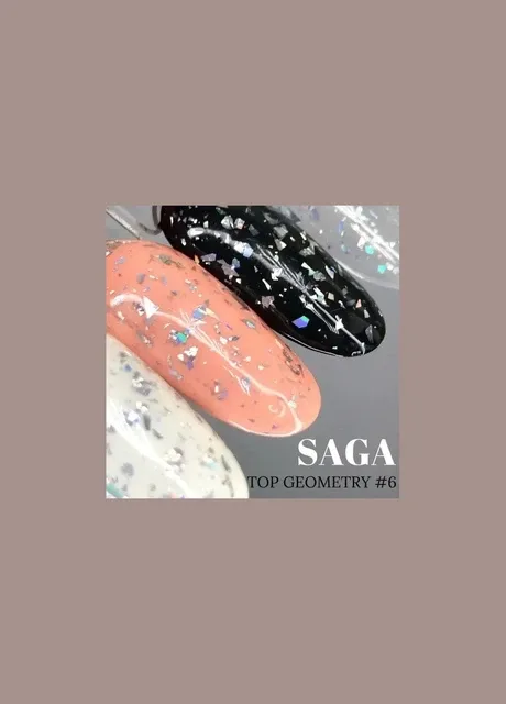 TOP Geometry Сага топ без липкого шару 8 мл No6 Saga (342376415)