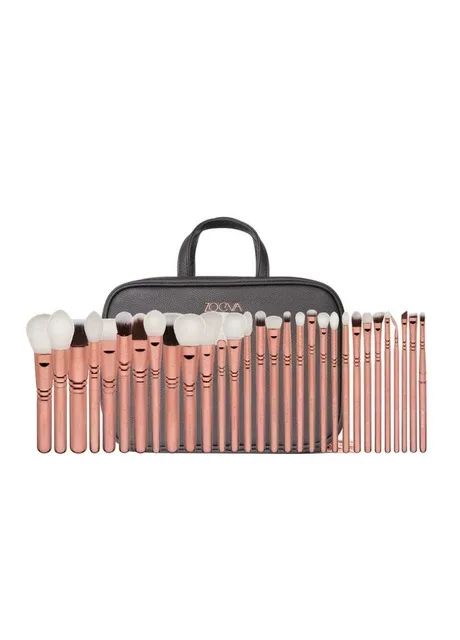 Професійний набір кистей для макіяжу Makeup Artist Zoe Bag Rose Golden Vol 3 з сумкою 30 шт. Zoeva (403363264)