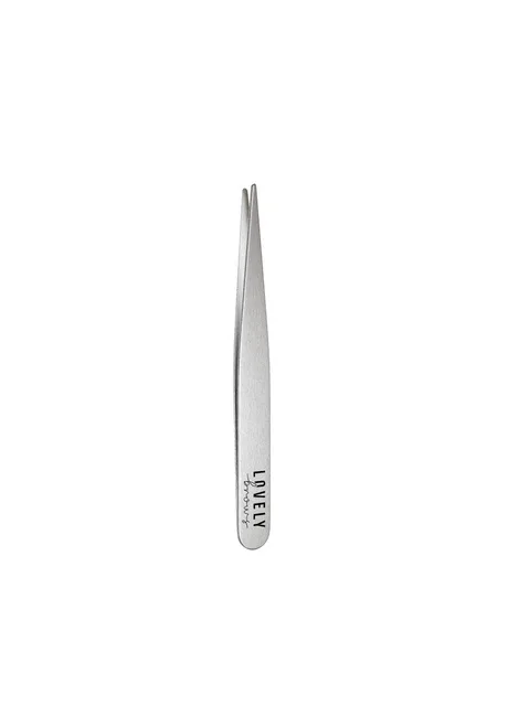Пінцет для брів точковий сріблястий Lovely Brows (313401610)