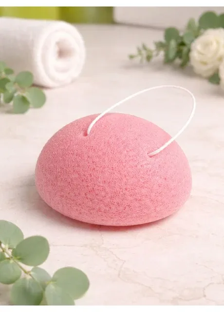 Спонж конняку рожевий Konjac Sponge конжак No Brand (397300434)