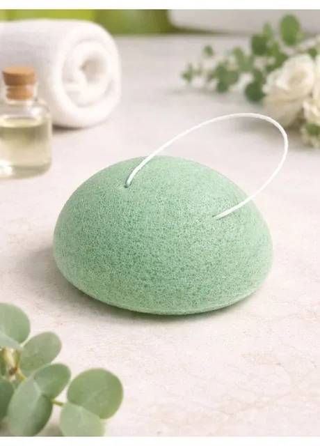 Спонж конняку зелений Konjac Sponge конжак No Brand (397300440)