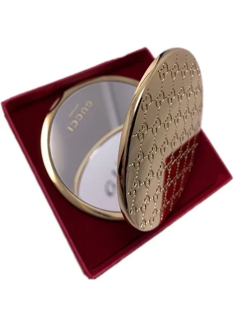 Дзеркало кишенькове подвійне GUCCI Золотистий No Brand (315875151)
