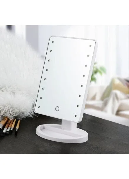 Косметичне настільне дзеркало з сенсорною LED-підсвіткою 20 діодами Po Fanu (365876977)