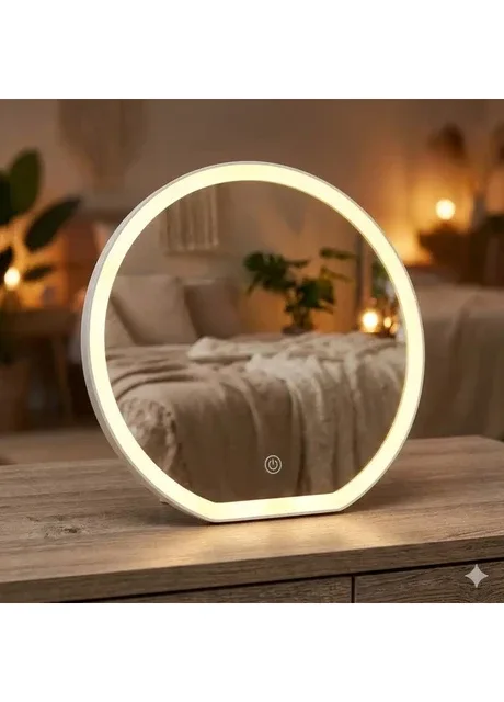 Дзеркало косметичне настільне XL-1646 з LED підсвіткою та сенсорним керуванням No Brand (384220578)