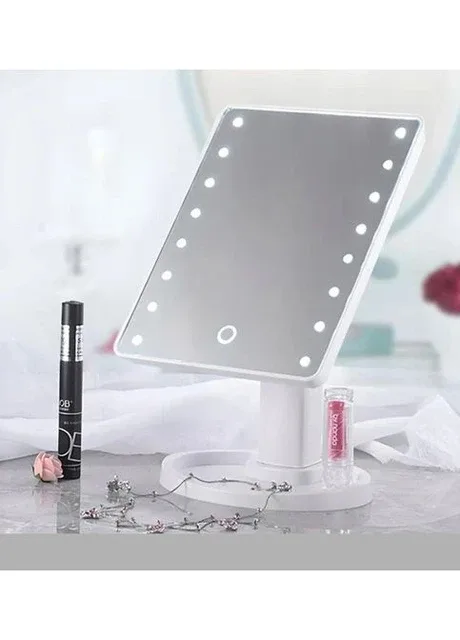 Настільне дзеркало з підсвічуванням 16LED Mirror для макіяжу (46644-16 LED MIRROR_163) XPRO (392926965)