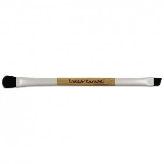 Couleur Caramel Brush - Пензель подвійний для тіней і підводки