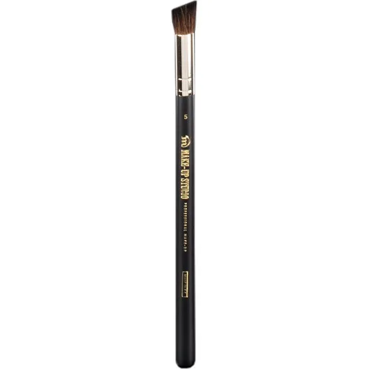 Make-Up Studio Shaper Brush Angle Shaped Nero Nr.5 - Пензлик для розтушовування зі зрізаним кутом