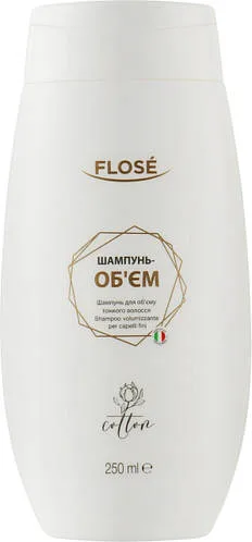 Шампунь-об'єм для тонкого волосся з екстрактом бавовни Flose Cotton 250 мл