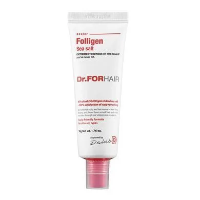 Dr.FORHAIR Sea Salt Scaler – пілінг для шкіри голови з частинками солі з мертвого моря 50 мл (Термін придатності до 25.02.2027)