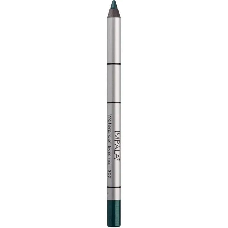 Олівець для очей водостійкий на бджолиному воску Impala Waterproof Eyeliner 302 Смарагдовий (477)