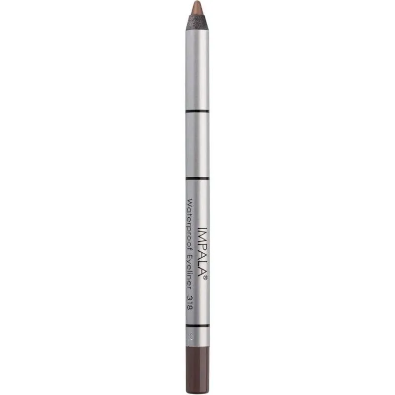 Олівець для очей водостійкий на бджолиному воску Impala Waterproof Eyeliner 318 Гіркий шоколад (26362)