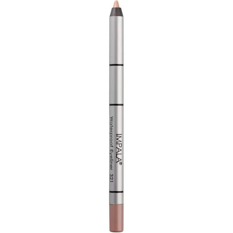 Олівець для очей водостійкий на бджолиному воску Impala Waterproof Eyeliner 321 Нюдовий з шимером (496)