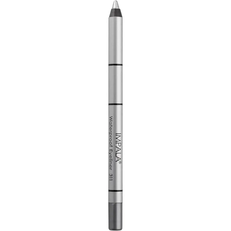 Олівець для очей водостійкий на бджолиному воску Impala Waterproof Eyeliner 311 Сріблястий (486)