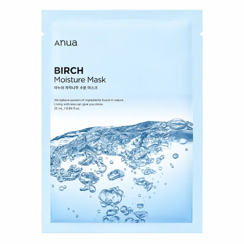 Зволожувальна тканинна маска для обличчя Anua Birch Moisture Sheet Mask, 25 мл x