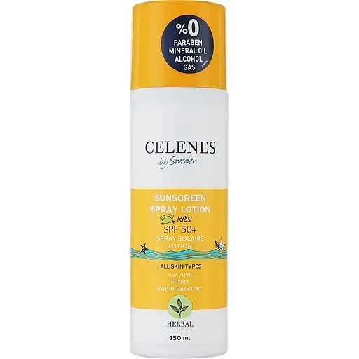 Сонцезахисний спрей-лосьйон Celenes SPF50+ для дітей 150 мл
