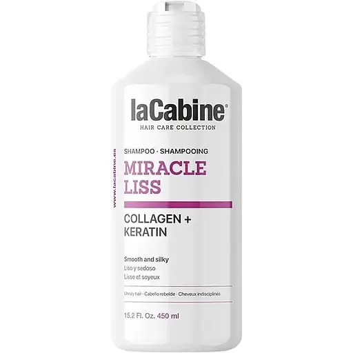 Шампунь La Cabine Miracle Liss для неслухняного волосся з колагеном та кератином 450 мл