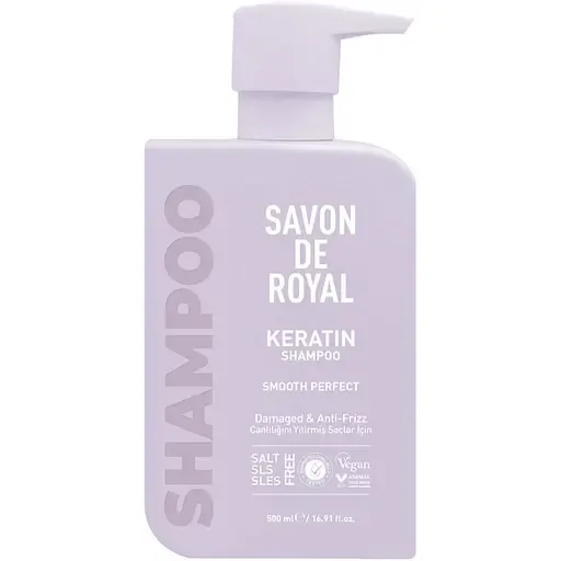 Шампунь Savon De Royal з кератином для гладкості волосся 500 мл