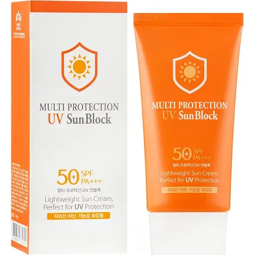 Сонцезахисний зволожуючий крем 3W Clinic Multi Protection UV Sun Block SPF50+ PA+++ 70 мл