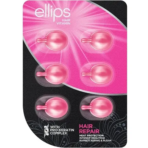 Вітаміни для волосся Ellips Hair Vitamin Hair Repair with Pro-Keratin Complex Відновлення волосся 6 мл (6 шт. х 1 мл)