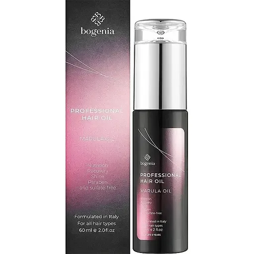 Професійна олія марули для волосся Bogenia Professional Hair Oil Marula Oil 60 мл