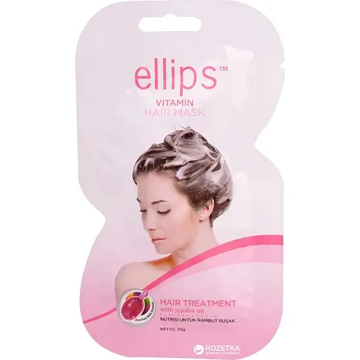 Маска для волосся Ellips Vitamin Hair Mask Hair Treatment Терапія з олією жожоба 20 г