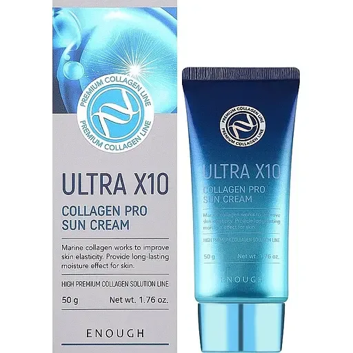 Сонцезахисний крем для обличчя Enough Ultra X10 Collagen Pro Sun Cream 50 г
