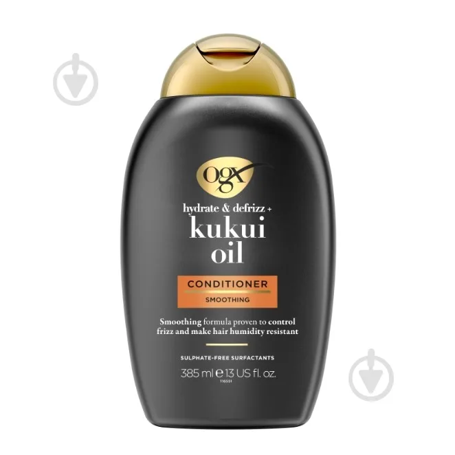 Кондиціонер Ogx Kukui Oil Зволоження та гладкість з маслом гавайського горіха 385 мл