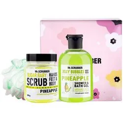 Подарунковий набір Mr.Scrubber "Pineapple" (body/scr/300 g + sh/gel/275 ml + sh/sponge)