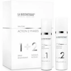 Набір "Двофазний відновлювач структури волосся" La Biosthetique Structure Action 2 Phases (spray/50ml + mask/100ml)