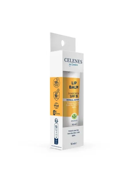 Celenes Сонцезахисний бальзам для губ Herbal Defence Lip Balm With Sunscreen SPF 15, 10мл